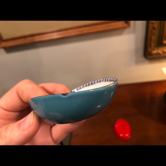 Hand painted enamel trinket dishes - Picture 7 of 10